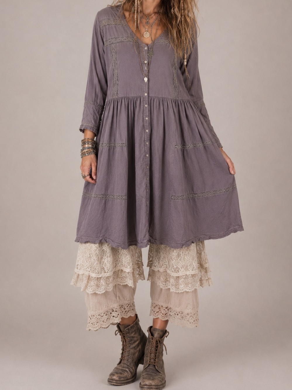 Vintage April Cornell Boho Lagenlook Top or Dress